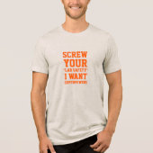 Screening Ihres Labradors Sicherheit Funny Spaß Zi Tri-Blend Shirt (Vorderseite)