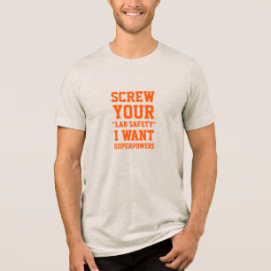 Screening Ihres Labradors Sicherheit Funny Spaß Zi Tri-Blend Shirt