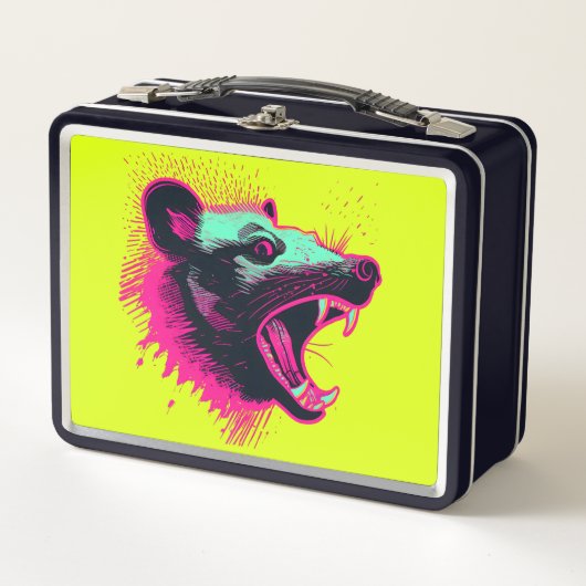 Screening-Opossum Metall Brotdose (Vorderseite)