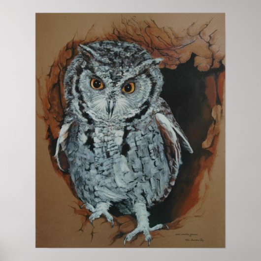 Screening Owl Art Poster (Vorne)