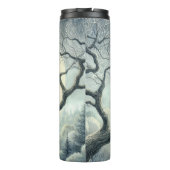 Screening Owl Wasserfarbe Kunst Thermosbecher (Rückseite)