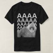 Screening Possum Aaaa Niedlich Funny Opossum Dank T-Shirt (Design vorne)