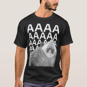 Screening Possum Aaaa Niedlich Funny Opossum Dank  T-Shirt