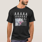 Screening Possum Aaaa Niedlich Opossum Meme T-Shirt (Vorderseite)