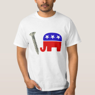 Screening Republikaner Funny Political Rebus T-Shirt