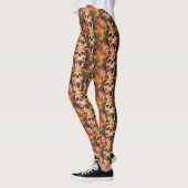 Screening Skull Halloween Print Leggings (Links)