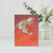 Screening Skull Mini Print Postkarte (Stehend Vorderseite)