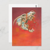 Screening Skull Mini Print Postkarte (Vorne/Hinten)