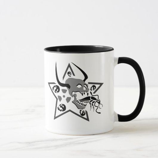 Screening Skull Pentagram Tasse (Rechts)