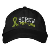 Screeninglymphom Bestickte Kappe (Vorderseite)