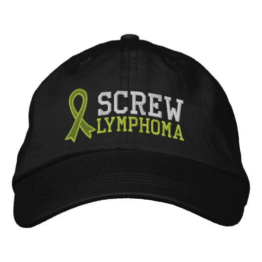 Screeninglymphom Bestickte Kappe (Vorderseite)