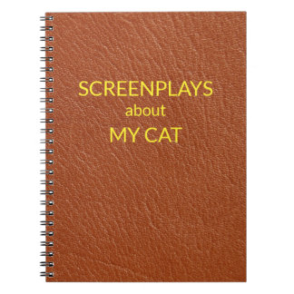 "Screenplays About My Cat" Notizblock