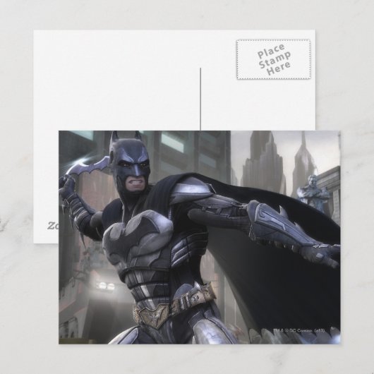 Screenshot: Batman Postkarte (Vorne/Hinten)