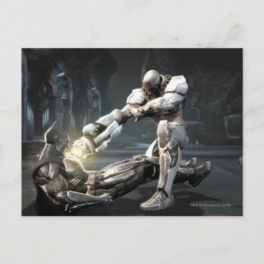 Screenshot: Batman vs Cyborg Postkarte (Vorderseite)