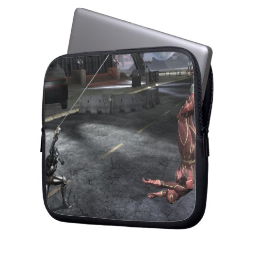 Screenshot: Batman vs Flash Laptopschutzhülle (Vorderseite Links)