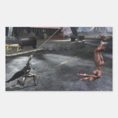 Screenshot: Batman vs Flash Rechteckiger Aufkleber (Vorderseite)