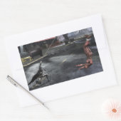 Screenshot: Batman vs Flash Rechteckiger Aufkleber (Umschlag)