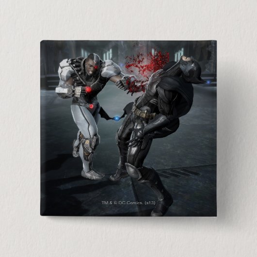 Screenshot: Cyborg vs Batman Button (Vorderseite)