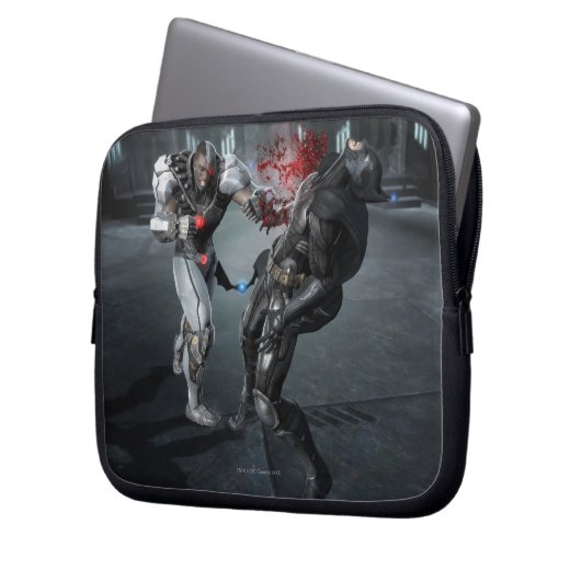 Screenshot: Cyborg vs Batman Laptopschutzhülle (Vorderseite Links)