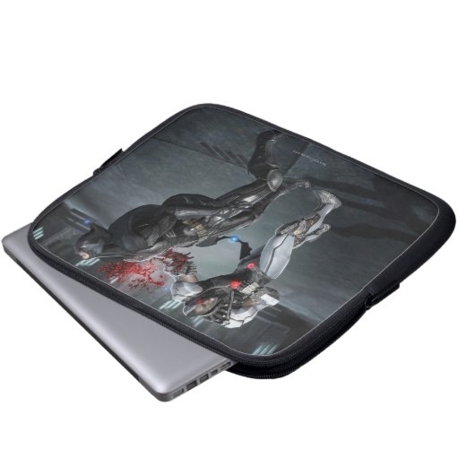 Screenshot: Cyborg vs Batman Laptopschutzhülle (Vorne Knopf)