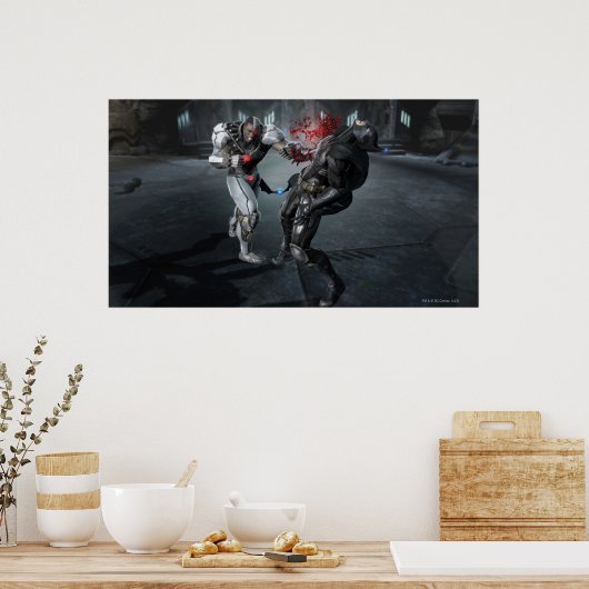 Screenshot: Cyborg vs Batman Poster (Küche)