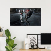 Screenshot: Cyborg vs Batman Poster (Heimbüro)