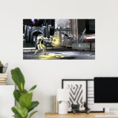 Screenshot: Cyborg vs Nightwing 2 Poster (Heimbüro)