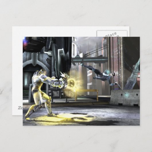 Screenshot: Cyborg vs Nightwing 2 Postkarte (Vorne/Hinten)