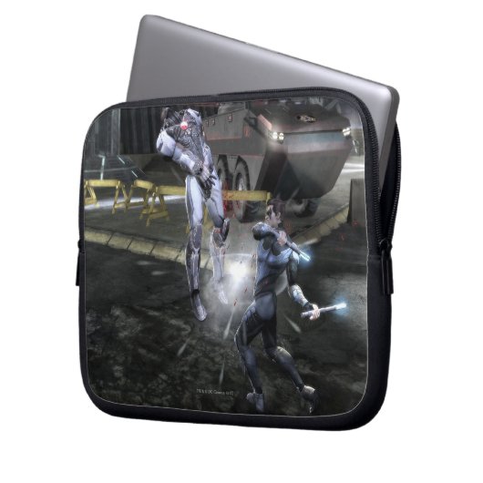 Screenshot: Cyborg vs Nightwing 3 Laptopschutzhülle (Vorderseite Links)