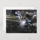 Screenshot: Cyborg vs Nightwing 3 Postkarte (Vorne/Hinten)