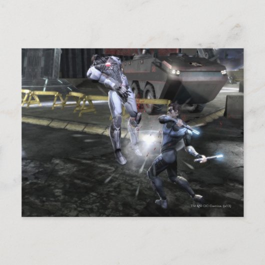 Screenshot: Cyborg vs Nightwing 3 Postkarte (Vorderseite)