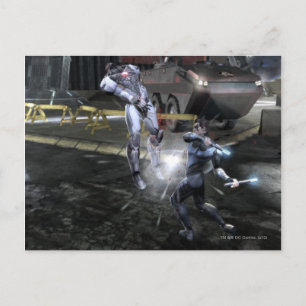 Screenshot: Cyborg vs Nightwing 3 Postkarte