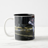 Screenshot: Cyborg vs Nightwing 3 Zweifarbige Tasse (Links)