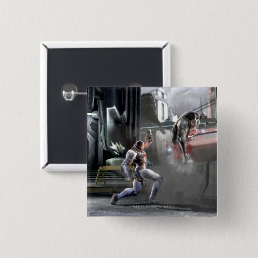 Screenshot: Cyborg vs Nightwing Button (Vorne & Hinten)