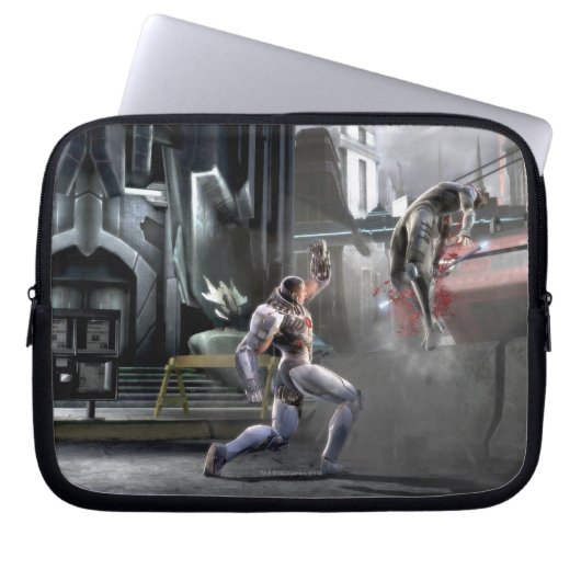 Screenshot: Cyborg vs Nightwing Laptopschutzhülle (Vorderseite)