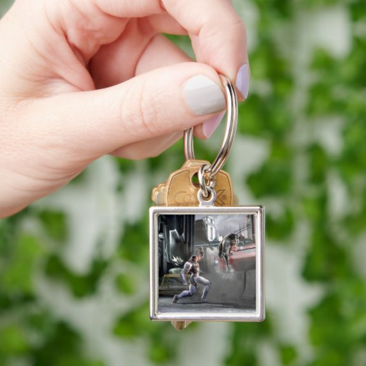 Screenshot: Cyborg vs Nightwing Schlüsselanhänger (Hand)