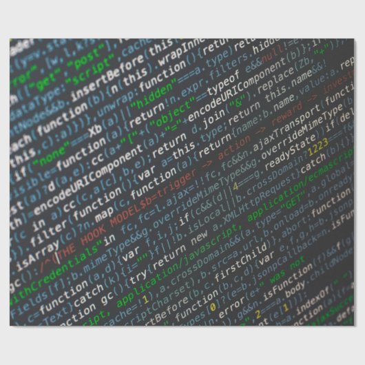 Screenshot der Quellcodes Geschenkpapier (Flach)