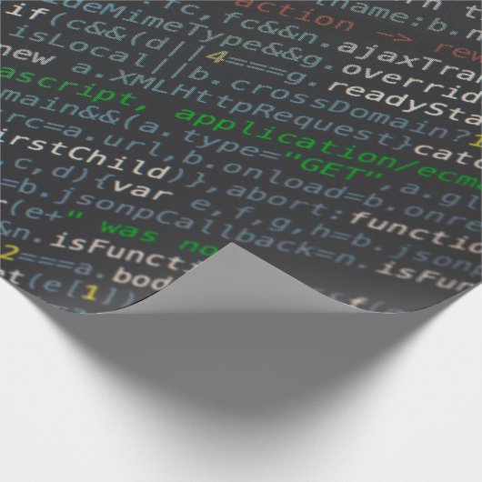 Screenshot der Quellcodes Geschenkpapier (Ecke)