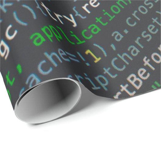 Screenshot der Quellcodes Geschenkpapier (Rolleneckpunkt)