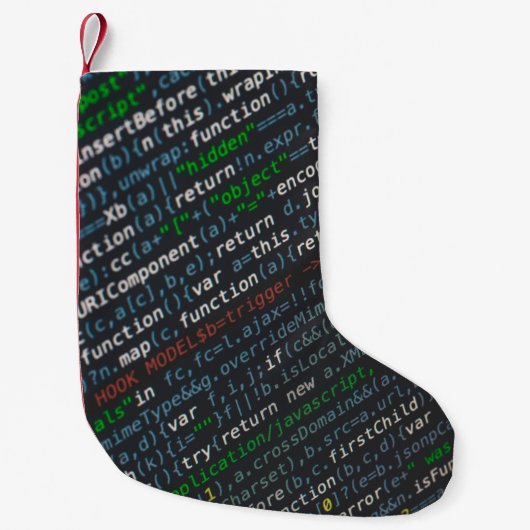 Screenshot der Quellcodes Kleiner Weihnachtsstrumpf (Vorderseite)
