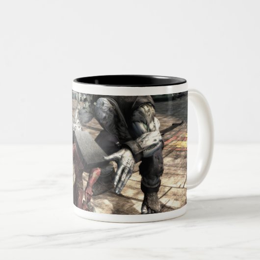 Screenshot: Flash vs Grundy 2 Zweifarbige Tasse (VorderseiteRechts)