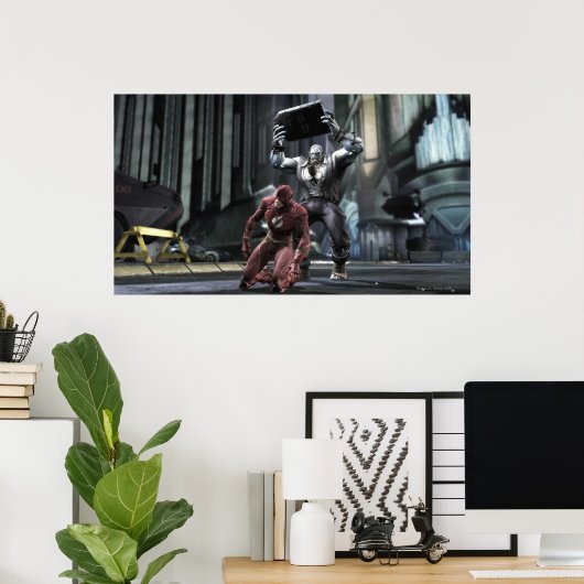 Screenshot: Flash vs Grundy Poster (Heimbüro)