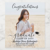 Screenshot Foto & Black Script Weinetikett (Einzelnes Label)