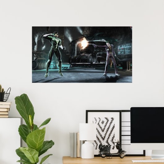 Screenshot: Green Lantern vs Joker Poster (Heimbüro)