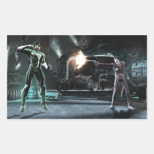 Screenshot: Green Lantern vs Joker Rechteckiger Aufkleber (Vorderseite)