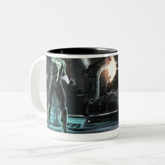 Screenshot: Green Lantern vs Joker Zweifarbige Tasse (Vorderseite Links)