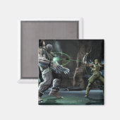 Screenshot: Grundy vs Green Arrow Magnet (Vorderseite/Rückseite)