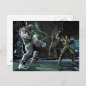 Screenshot: Grundy vs Green Arrow Postkarte (Vorne/Hinten)