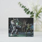 Screenshot: Grundy vs Green Arrow Postkarte (Stehend Vorderseite)