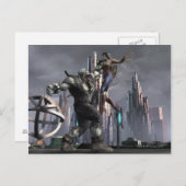 Screenshot: Grundy vs Wonder Woman Postkarte (Vorne/Hinten)